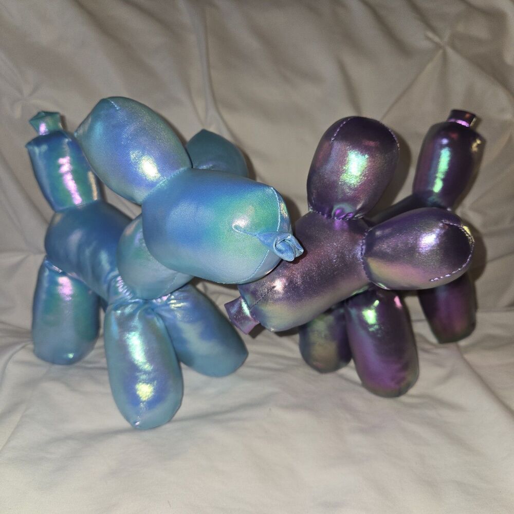 Iridescent Blue And Purple Balloon Dogs  Animals Plush Mty International